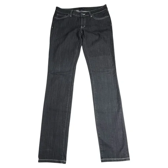 Prana Womens 8 Gray Low Rise Slim Straight Kara Jean #W4KARA115 - Picture 2 of 9